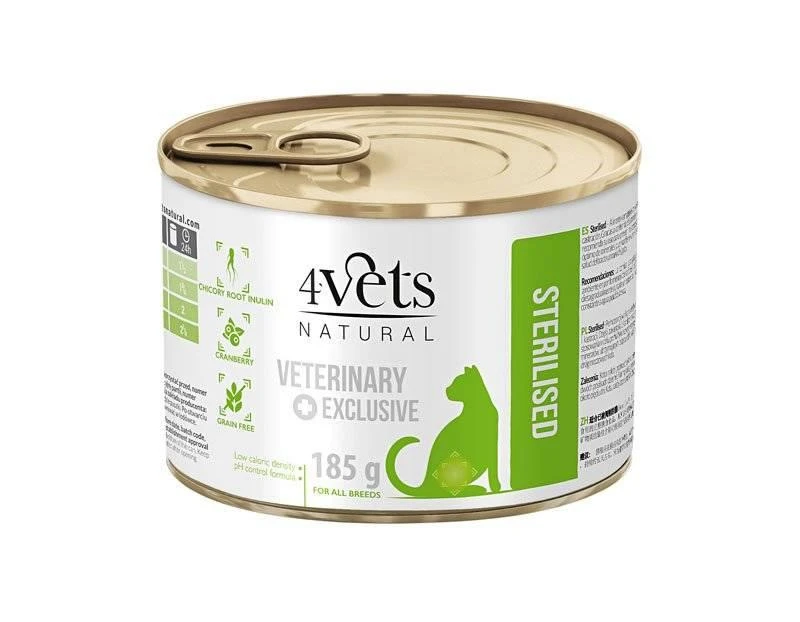 4Vets Cat Sterilised 185g X12 – Image 2