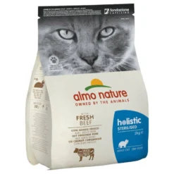 ALMO NATURE Holistique Stérilisé Au Boeuf 2 Kg+Surprise Gratuite Pour Chat