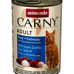 Animonda Cat Carny Adult Bœuf + Morue Avec Persil 400g X6