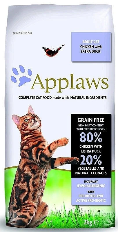 Applaws Chat Adulte Poulet Au Canard 2kg+Surprise Gratuite Pour Chat – Image 2