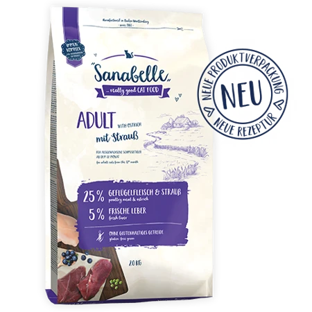 BOSCH Sanabelle Adult Autruche 10kg + Surprise Gratuite Pour Chat