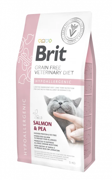 Brit Grain Free Veterinary Diet Cat Hypoallergenic Saumon & Pois 2kg
