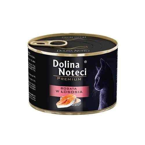 Dolina Noteci Premium Pour Chats Riche En Saumon 185g X12 – Image 2