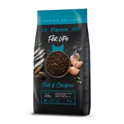 FITMIN Cat For Life Adulte Poisson Et Poulet 8kg