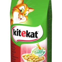 KITEKAT - Nourriture Sèche Pour Chats Avec Du Boeuf Et Des Légumes 12kg+Surprise Gratuite Pour Chat