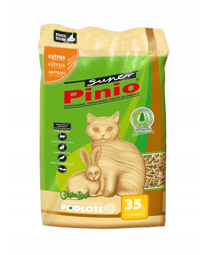 Litière SUPER PINIO Citrus 35l
