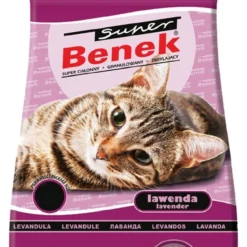 SUPER BENEK Litière Compacte à La Lavande 25l